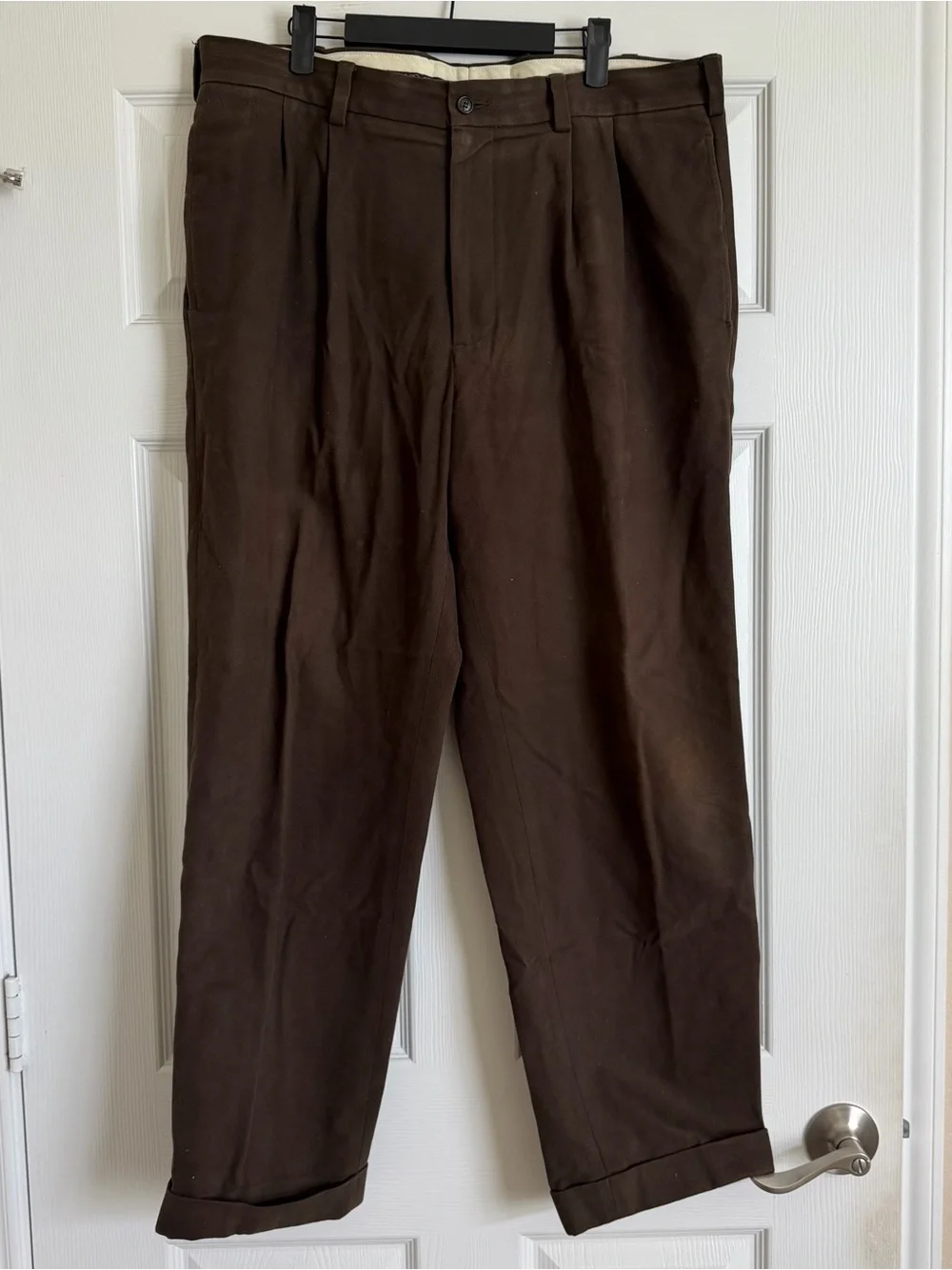Brooks Brothers Brown Pleated Men’s Dress Pants
